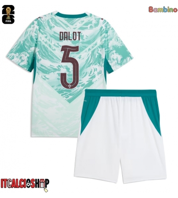 Portogallo Diogo Dalot #5 Seconda Maglia Bambino Mondiali 2026 Manica Corta (+ Pantaloni corti)